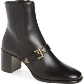 Prada Prada Block Heel Ankle Bootie