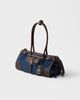 Prada Prada Bonnie Medium Denim and Leather Handbag - 3