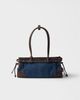 Prada Prada Bonnie Medium Denim and Leather Handbag - 4