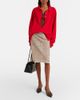 Prada Prada Bow-detail fringed leather slingback pumps - 5