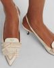Prada Prada Bow-detail leather slingback pumps - 2