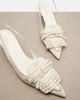 Prada Prada Bow-detail leather slingback pumps - 7