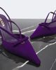 Prada Prada Bow-detail suede slingback pumps - 5