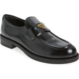 Prada Prada Brushed Leather Loafer