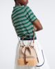 Prada Prada Canvas and wicker bucket bag - 7