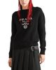 Prada Prada Cashmere and Wool Logo Crew-neck Sweater - 1