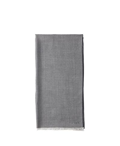 Prada Prada Cashmere, Wool and Silk Scarf