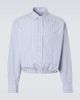 Prada Prada Checked gathered cotton shirt - 1