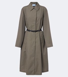 Prada Prada Checked technical trench coat