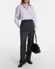 Prada Prada Checked wool wide-leg pants - 2