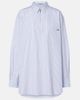 Prada Prada Chevron striped oversized cotton shirt - 1
