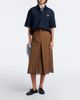 Prada Prada Chiffon-trimmed virgin wool midi skirt - 2
