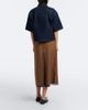 Prada Prada Chiffon-trimmed virgin wool midi skirt - 6