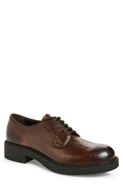 Prada Prada Chocolate Leather Derby