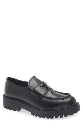 Prada Prada Chocolate Lug Sole Loafer