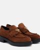 Prada Prada Chocolate suede loafers - 1