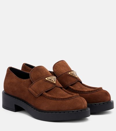Prada Prada Chocolate suede loafers