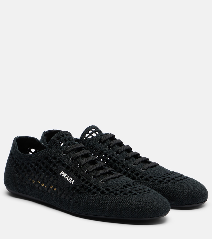 靴 PRADA Prada - Collapse crochet sneakers