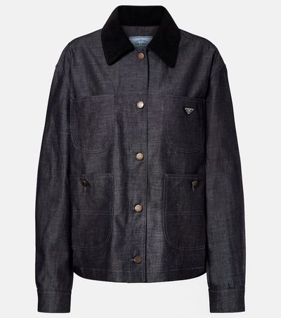 Prada Prada Cotton and linen denim jacket