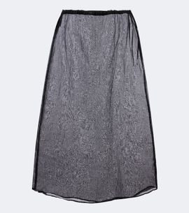 Prada Prada Cotton organdy midi skirt