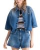 Prada Prada Cropped Denim Shirt Jacket - 1