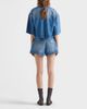 Prada Prada Cropped Denim Shirt Jacket - 2