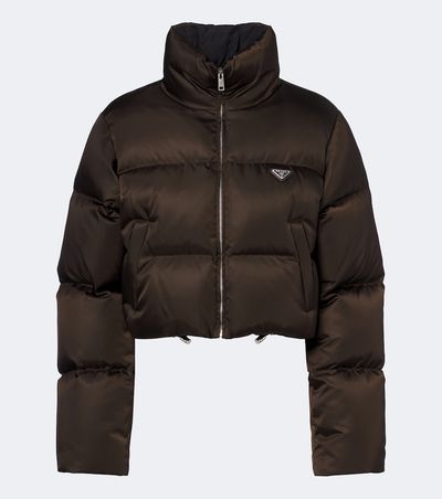 Prada Prada Cropped Re-Nylon down jacket