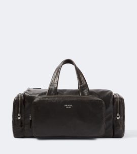Prada Prada Distressed leather duffel bag