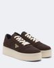 Prada Prada Downtown Bold suede-trimmed platform sneakers - 1