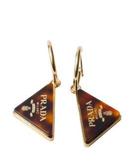 Prada Prada Earrings With Tortoiseshell Motif