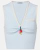 Prada Prada Embellished cotton-blend bouclÃ© crop top - 1