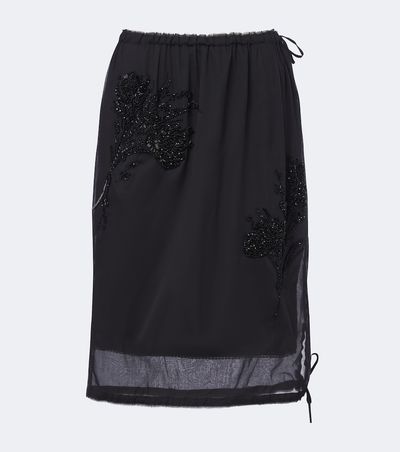 Prada Prada Embellished midi skirt