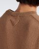 Prada Prada Embellished tie-neck cashmere sweater - 4