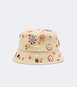 Prada Prada Embroidered canvas bucket hat