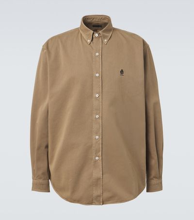 Prada Prada Embroidered cotton shirt