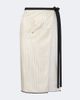 Prada Prada Embroidered striped wrap skirt - 1