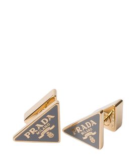Prada Prada Enameled Metal Earrings