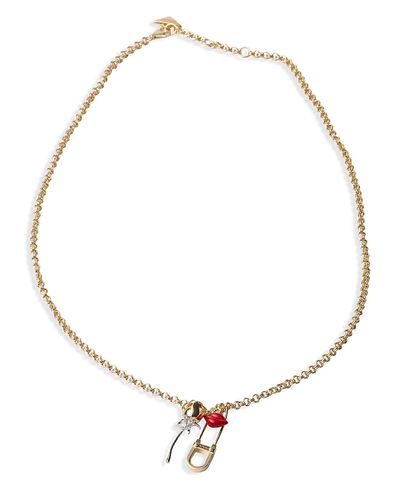 Prada Prada Enameled Metal Necklace