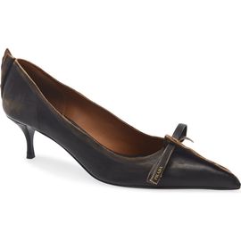 Prada Prada Exposed Seam Kitten Heel Pump