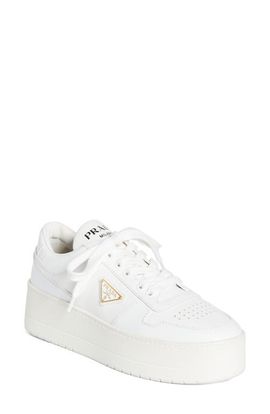Prada Prada Flatform Downtown Logo Platform Sneaker