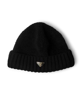 Prada Prada Fleece and Wool Beanie