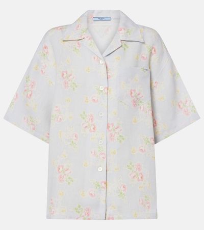 Prada Prada Floral linen shirt