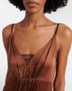 Prada Prada Gathered crÃªpe satin slip dress - 4
