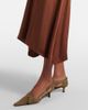 Prada Prada Gathered crÃªpe satin slip dress - 5