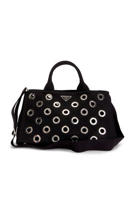 prada Prada Grommet Canapa Tote Bag