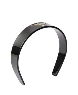 Prada Prada Headband With Triangle Logo