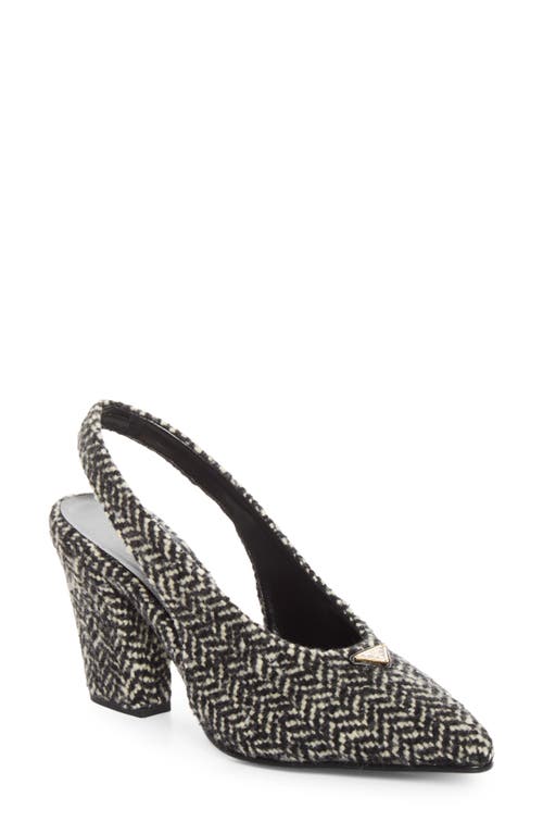 Prada Prada Herringbone Slingback Pump