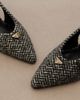 Prada Prada Herringbone slingback pumps - 6