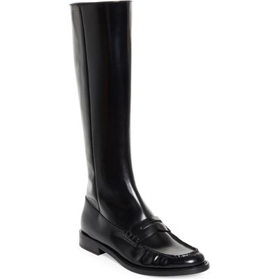 Prada Prada Knee High Loafer Boot