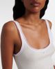 Prada Prada Lace-trimmed ribbed-knit cotton tank top - 3